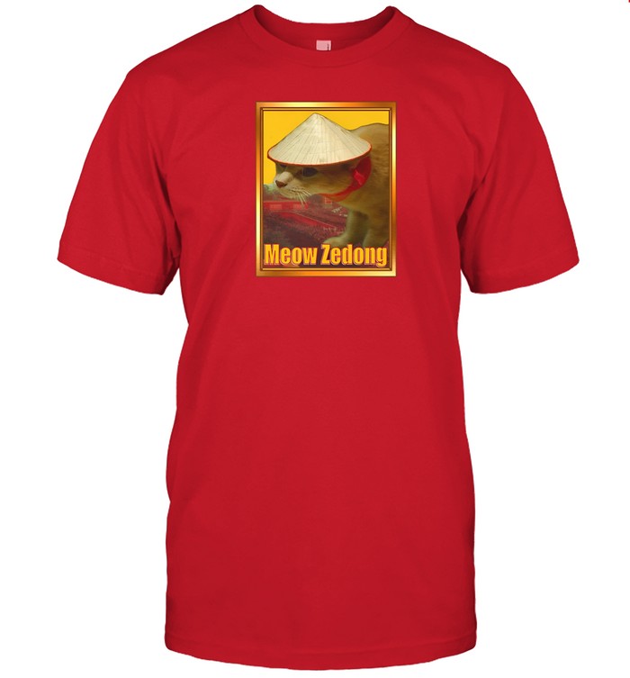 Funny Ahh Tees Meow Zedong Shirt