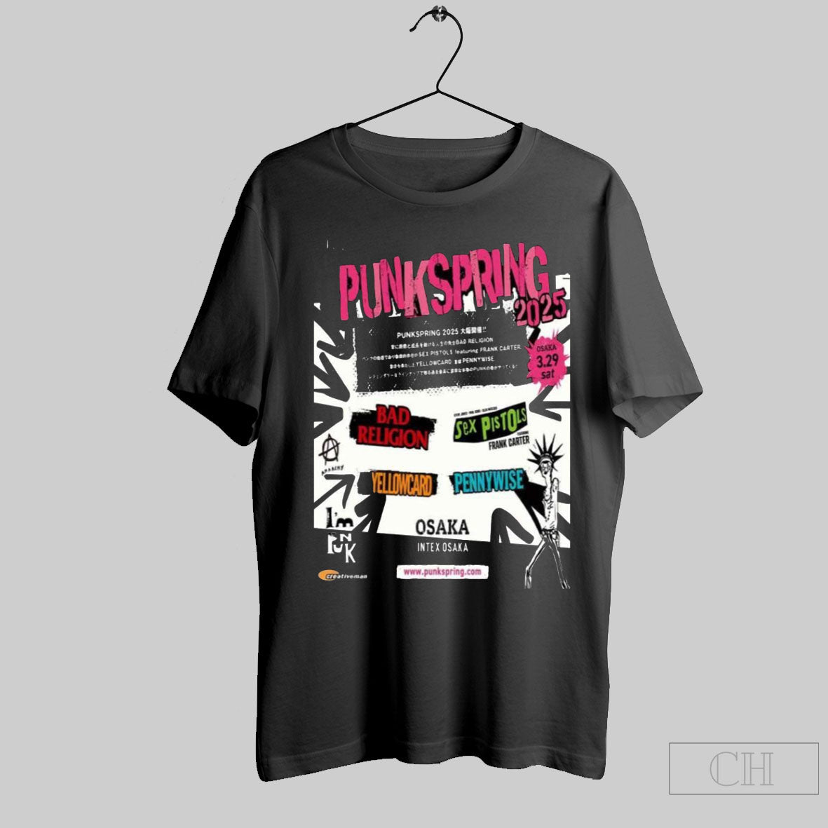 Punk Spring 2025 Sunday 29 March 2025 In Osaka Lineup Iggy Pop Bad Religion Sex Pistol Ft Frank Carter Yellowcard Pennywise Shirt Sweater