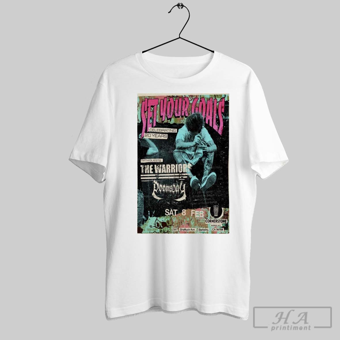 Poster Set Your Goals February 8 2025 Berkeley Ca Celebrating 20 Years T Shirt