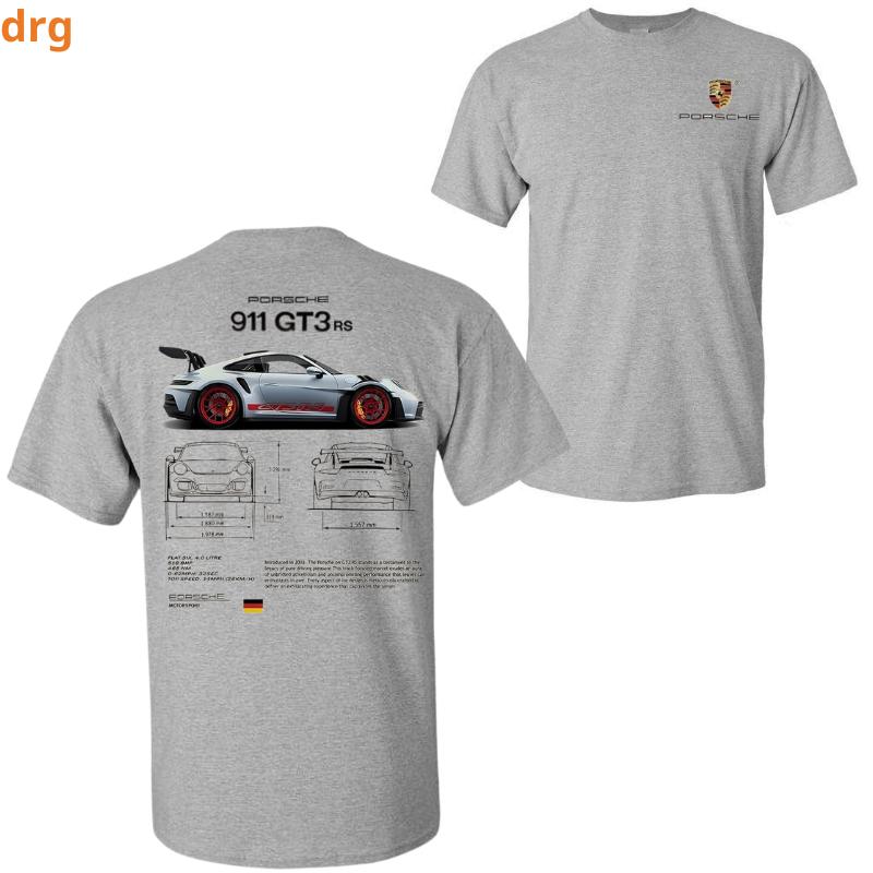 Porsche 911 GT3 RS Aesthetic T-shirt - Unisex T-Shirt for Fans Cotton Classic Menswear