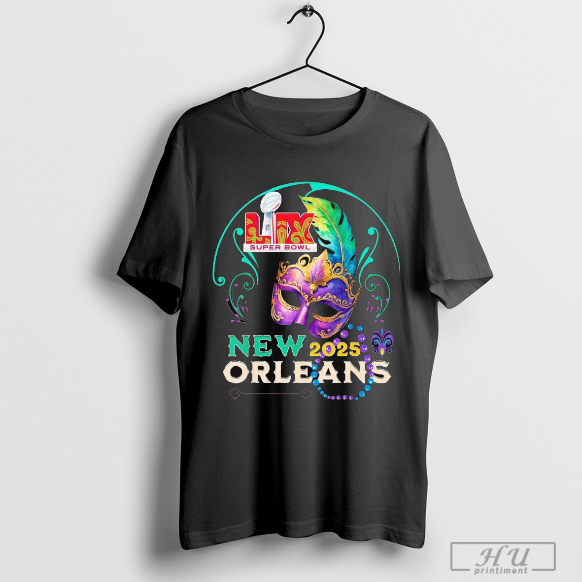 Super Bowl Lix 2025 Mardi Gras Mask New Orleans T Shirt Sweatshirt