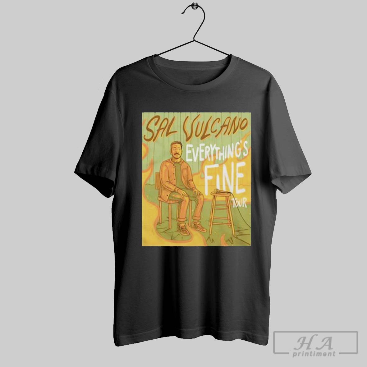 Sal Vulcano Everythings Fine Tour Artwork T Shirt