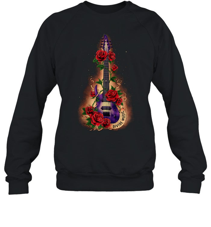Dm Guitar Rose Unisex Crewneck Sweatshirt