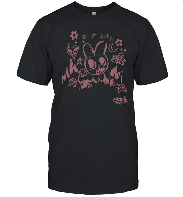 Karol G Bichota Season Bunny Washed Black T-Shirts