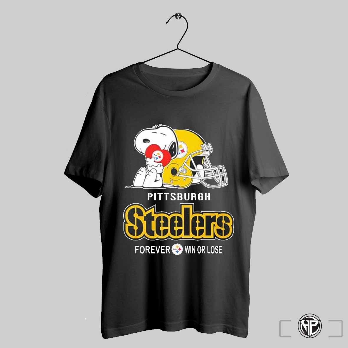 Snoopy Pittsburgh Steelers Forever Win Or Lose Shirt Trendy Sweatshirt