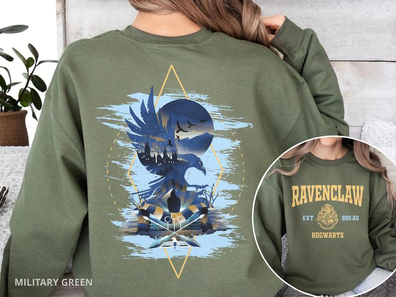 Vintage Hogwarts House Shirt, Ravenclaw Hogwarts Shirt, Hogwarts House Sweatshirt, HP Wizard Shirt, Harry Potter Shirt