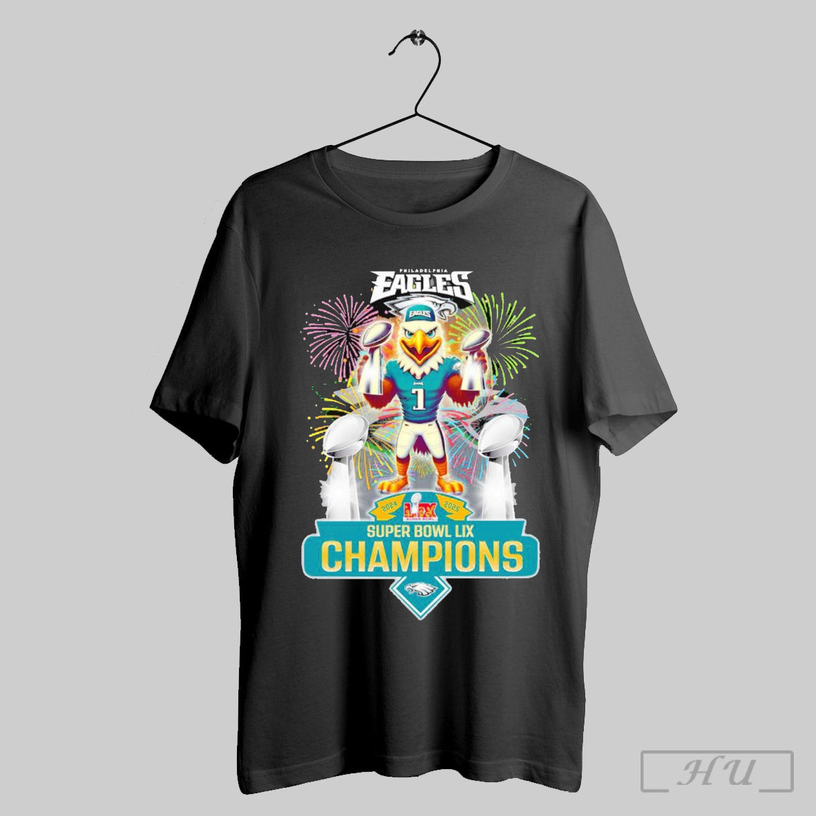 Swoop Philadelphia Eagles 2024 2025 Super Bowl Lix Champions T Shirt Sweatshirt