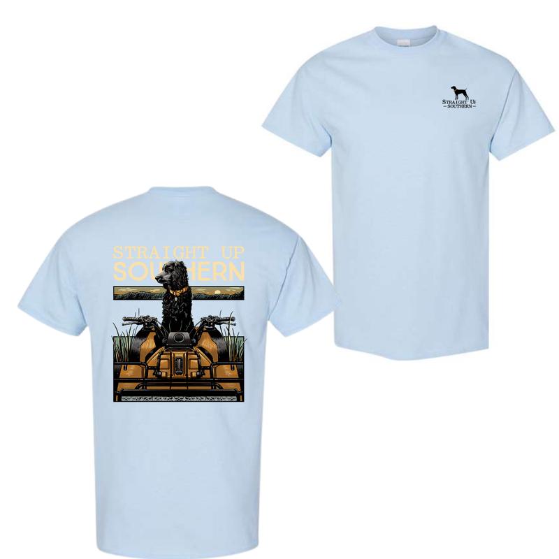 The Straight Up Southern Boykin On a 4-Wheeler 2 Sided T-Shirt, Gift For Men For Women, Trendy Shirt