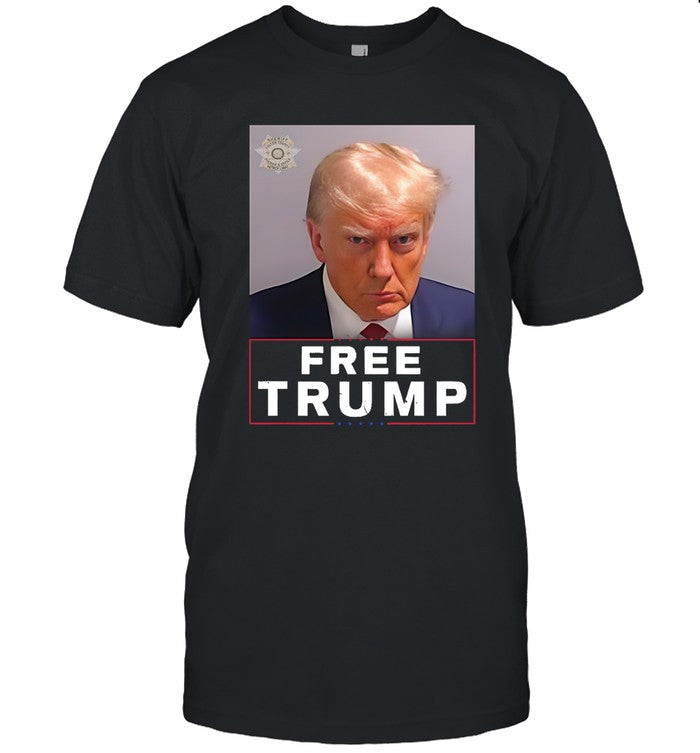 New Free Donald Trump Mugshot T-Shirts