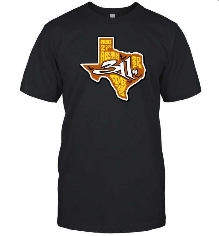 Moody Amphitheater Austin, TX Tour 2024 311 Band Shirt