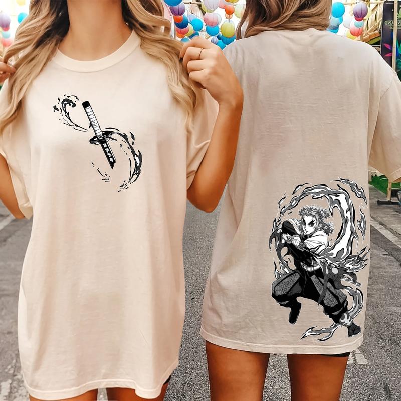 Rengoku Kyojuro Flame Hashira in Demon Slayer characters shirt, Kimetsu No Yaiba t-shirt, anime sweatshirt hoodie, Tanjiro shirt, Rengoku t-shirt