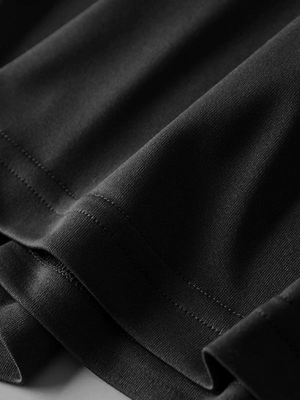 Men's Plus Size Letter Print Round Neck Tee, Regular Fit Casual Fashion Short Sleeve T-shirt for Summer, Graphic Tees, Men's Streetwear Top for Daily Wear