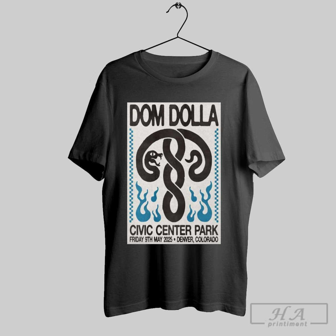 Poster Dom Dolla May 9 2025 Civic Center Park Denver Colorado T Shirt