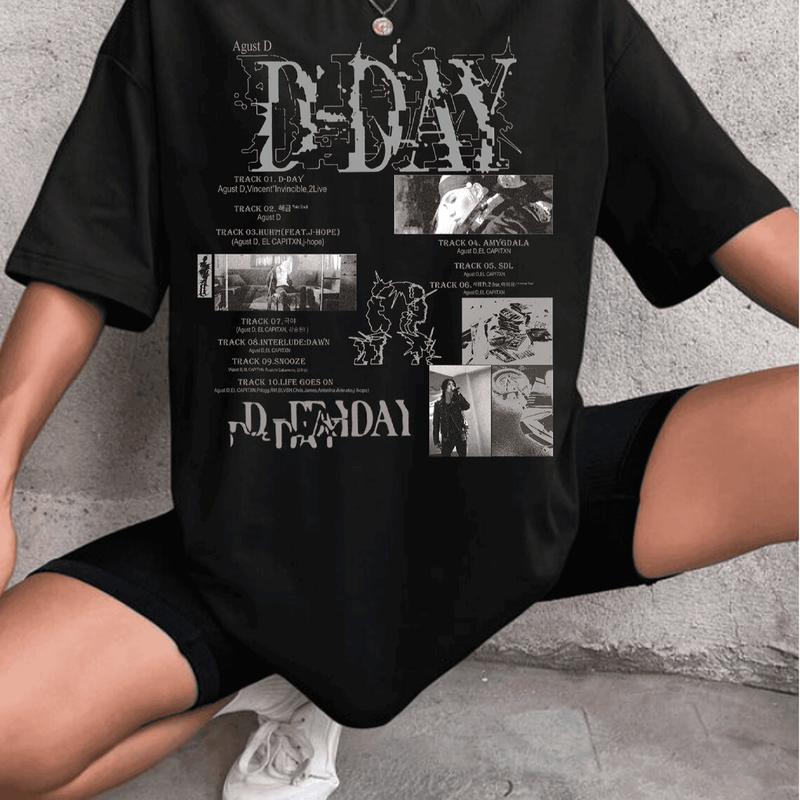 Agustss D T-Shirt, D Day Album Tracklist Shirts, Agustss D World Tour Tees, Suga On Tour 2023 shirt, Agustss D Tee, shirts For Men, Women