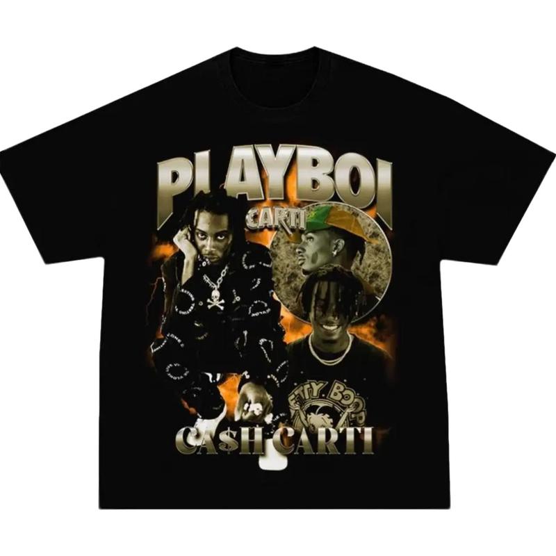 Playboi Carti “Cash Carti†Graphic Tee - Streetwear