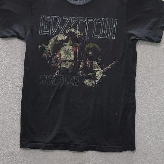 Led Zeppelin Unisex T-shirt Tour Rock Band Graphic Tee Shirt Cotton Fabric