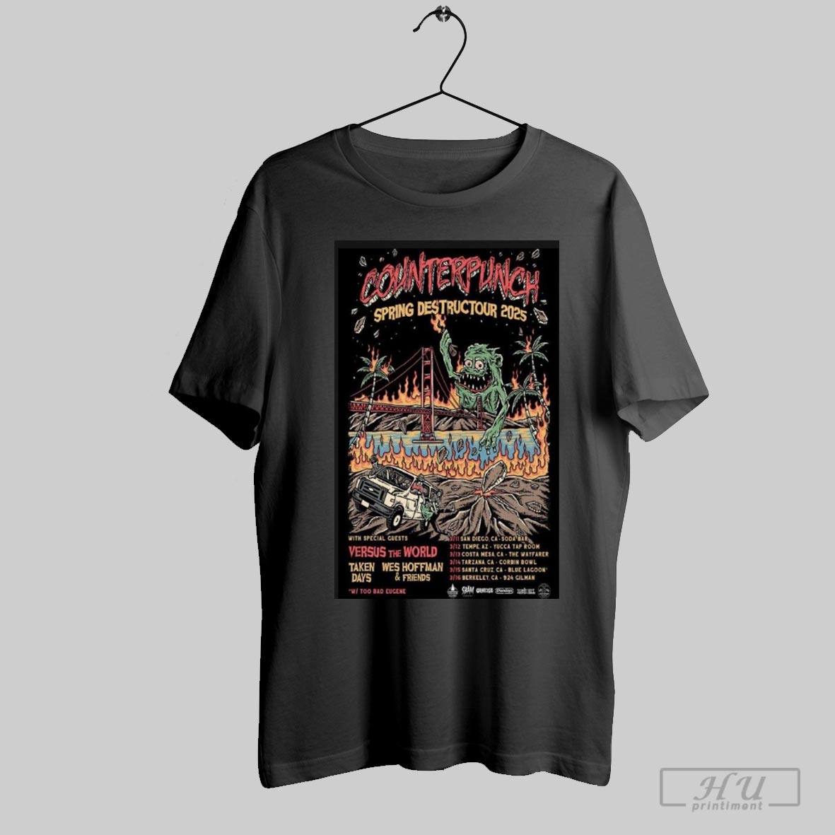 Spring Destructor 2025 Counterpunch Poster Shirt