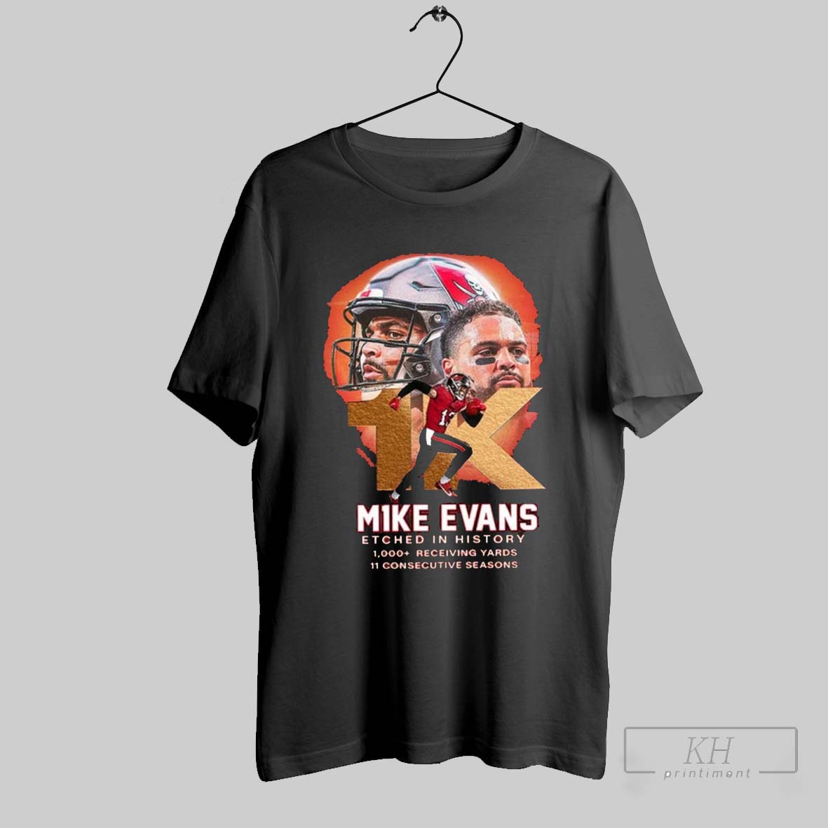 Tampa Bay Buccaneers Mike Evans Etched In History 2025 T Shirt T Shirt