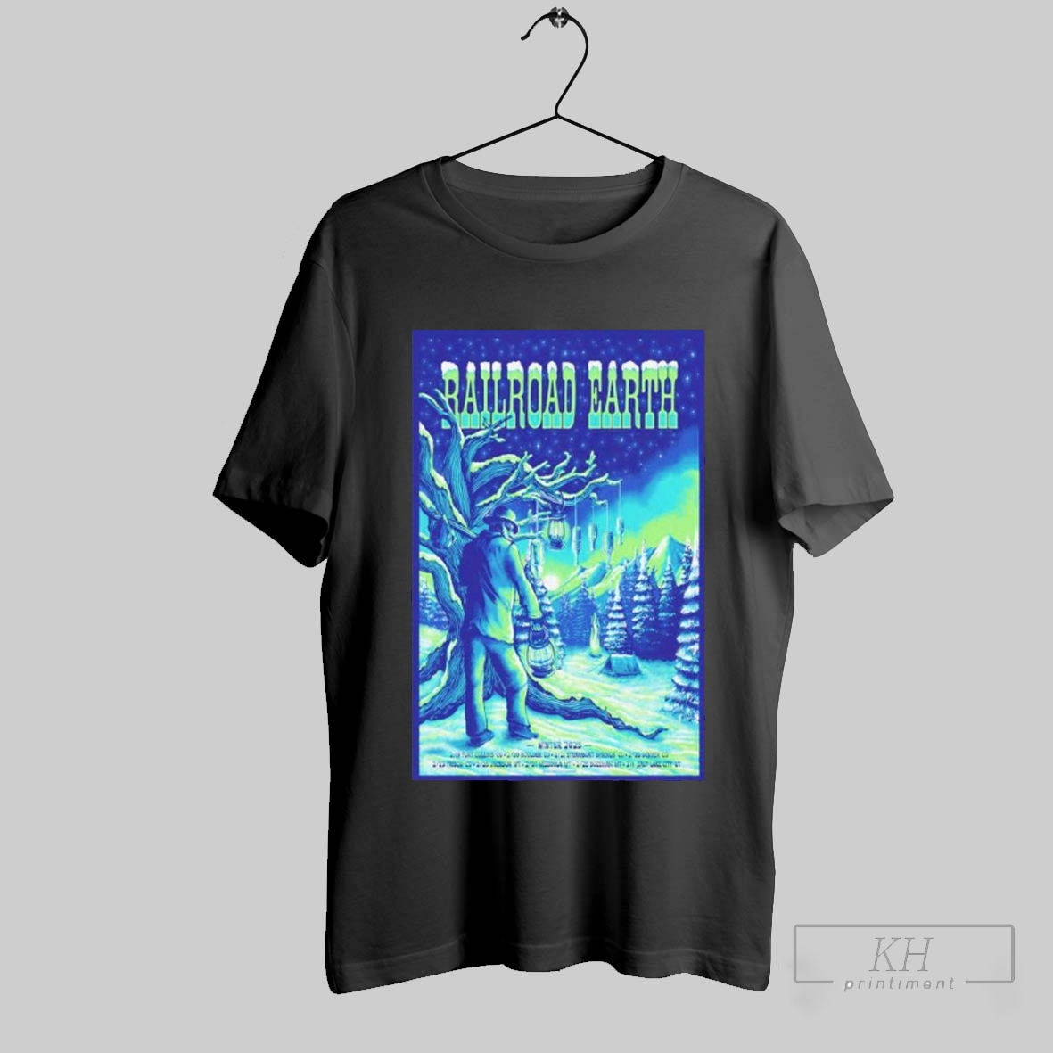 Railroad Earth Winter 2025 Conert Poster T Shirt T Shirt