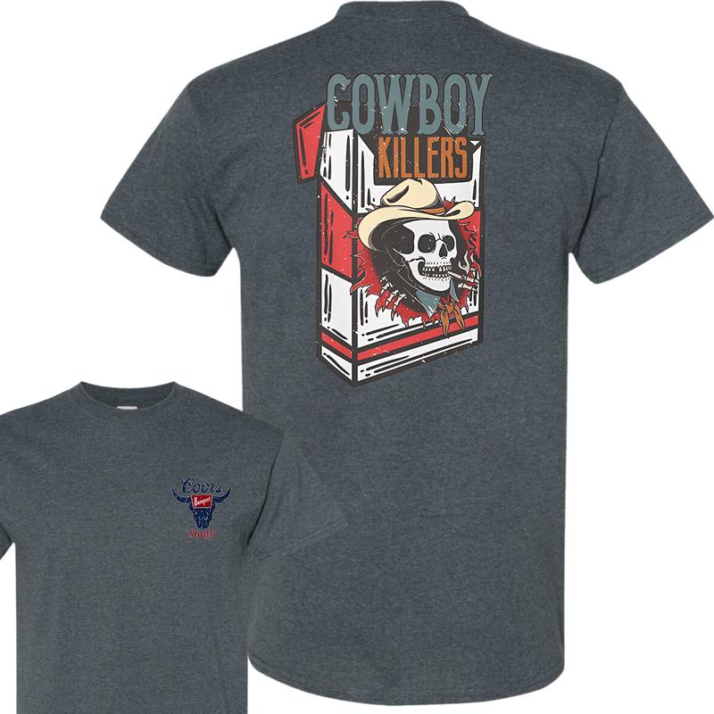 Cowboy Killer Coors Banquet Rodeo Front and Back Print T-Shirt, Full Color T-Shirt, Unisex T-Shirt, For Men, For Women