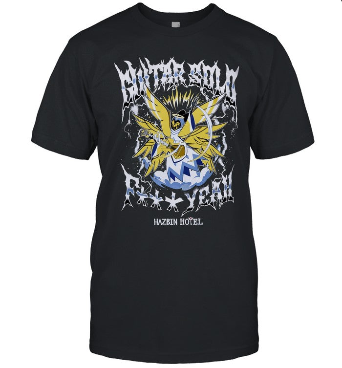 Hazbin Hotel Guitar Solo Adam Mineral Wash T-Shirt_1