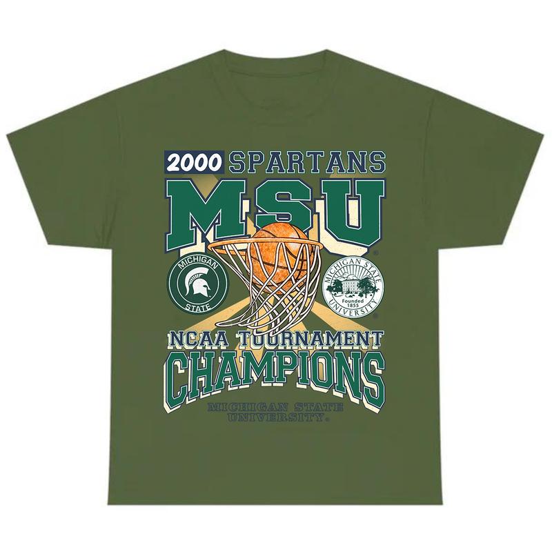 Michigan State University, T-Shirt, MSU Spartans Tournamen T-Shirt, Full Color T-Shirt, Unisex T-Shirt, For Men, For Women billabongshirts