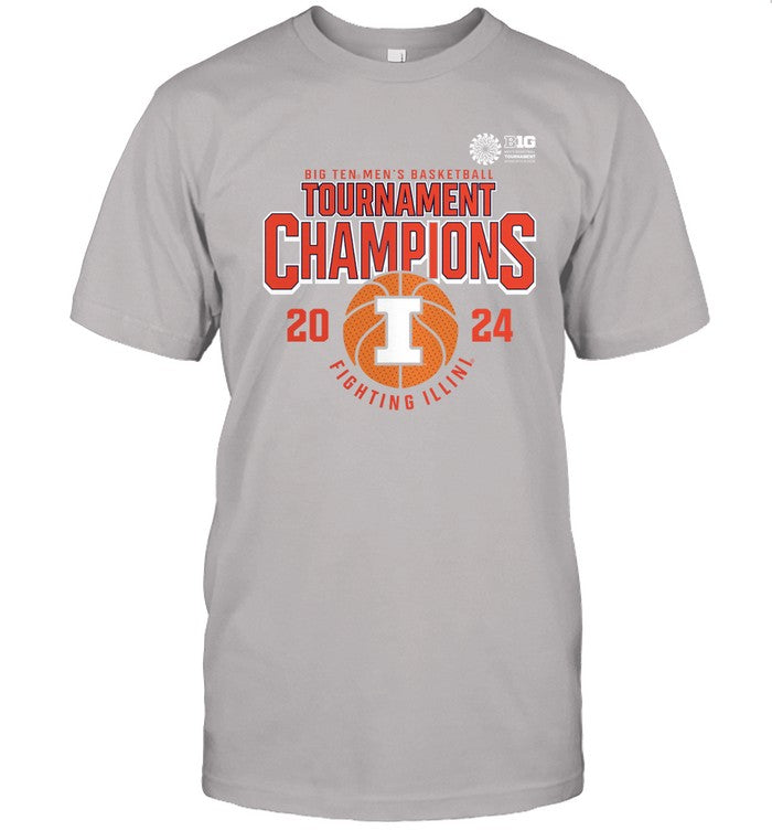Illinois Fighting Illini 2024 Big Ten Basketball Tournament Champions T-Shirt