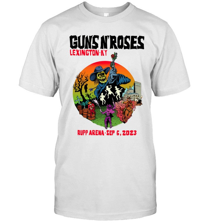 Limited Guns N' Roses Lexington, KY 09 06 2023 Tour T-Shirt