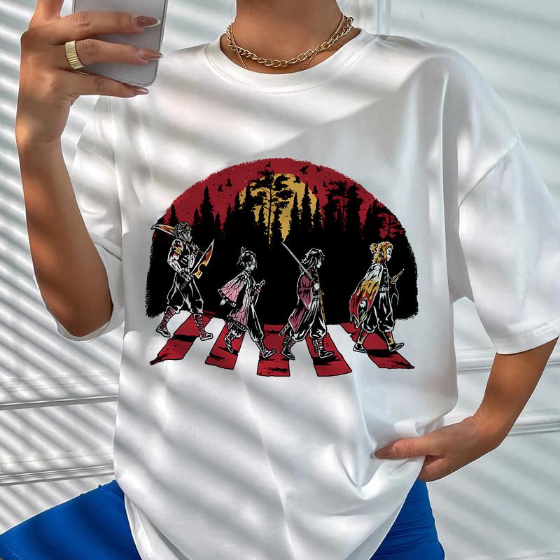 Demon Slayer team on Abbey Road Shirt, Nezuko Tshirt Swearshirt Hoodie, Main Characters Shirt, anime sweatshirt hoodie, Y2k Shirt, Gift for Anime love