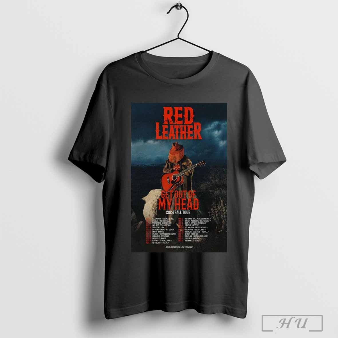 Red Leather Get Out Of My Head Fall Tour 2024 Poster T Shirt