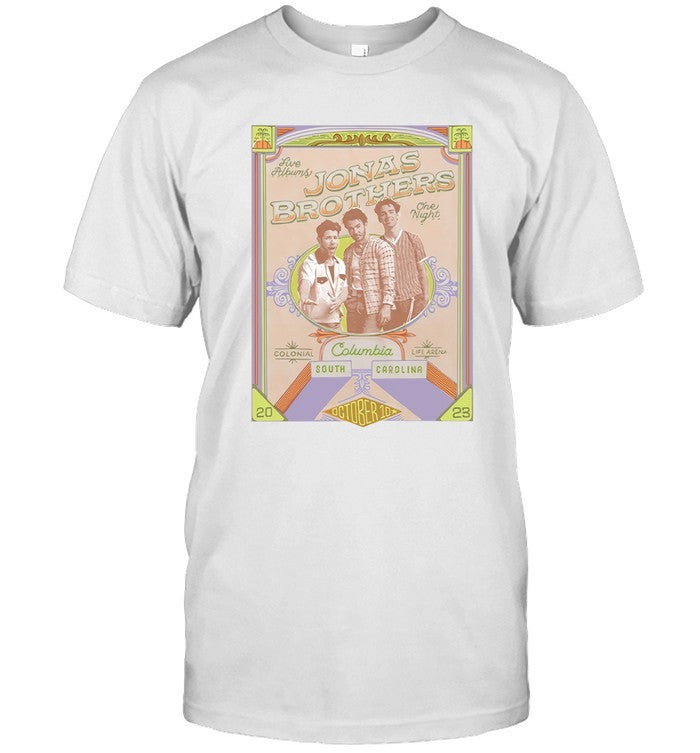 Limited Jonas Brothers Columbia Event 2023 Shirt