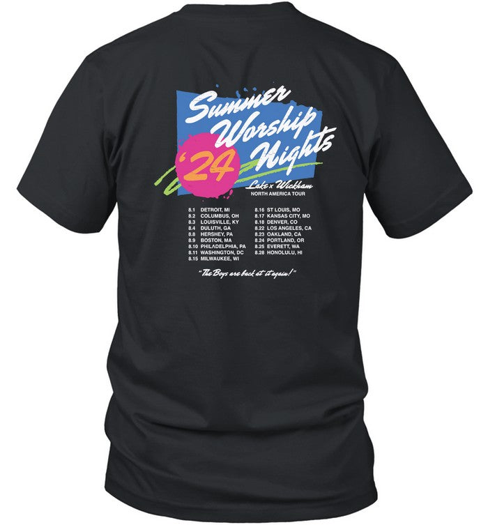 Summer Worship Nights Lake X Wickham North America Tour 2024 T Shirt