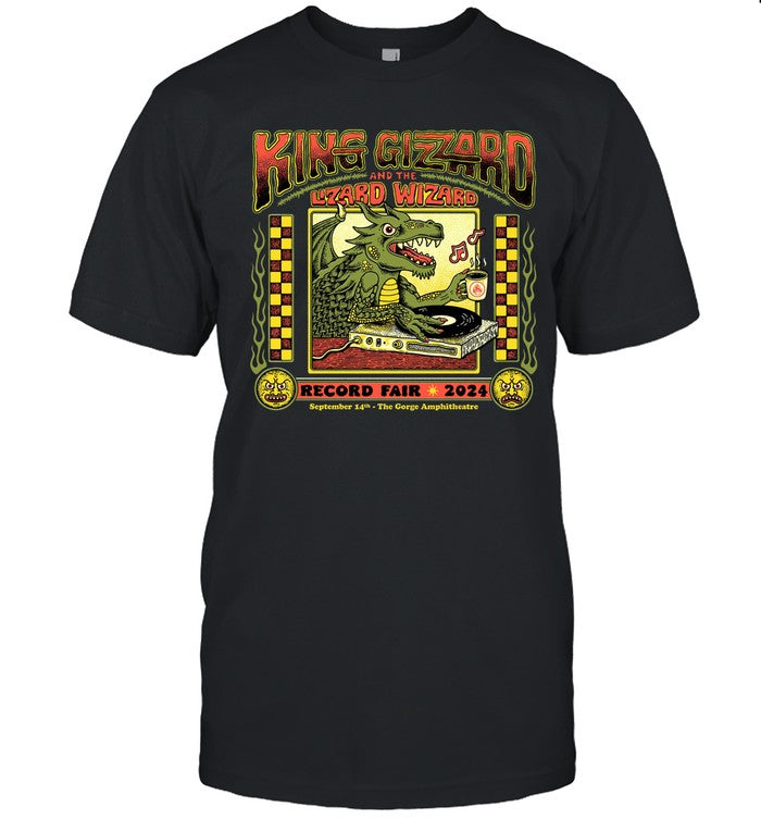 King Gizzard & The Lizard Wizard August 5, 2024 Quincy, Wa Tour Shirt