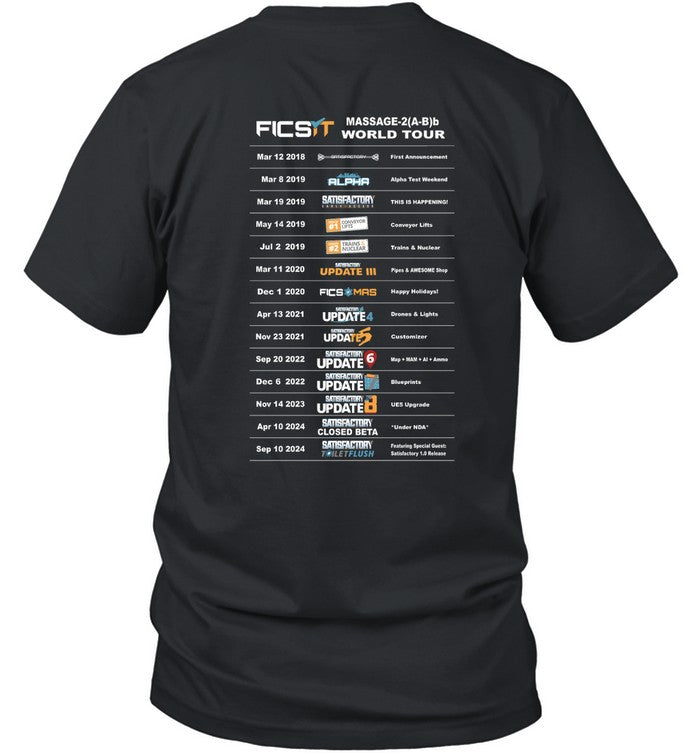 Satisfactory Tour Updates T Shirt