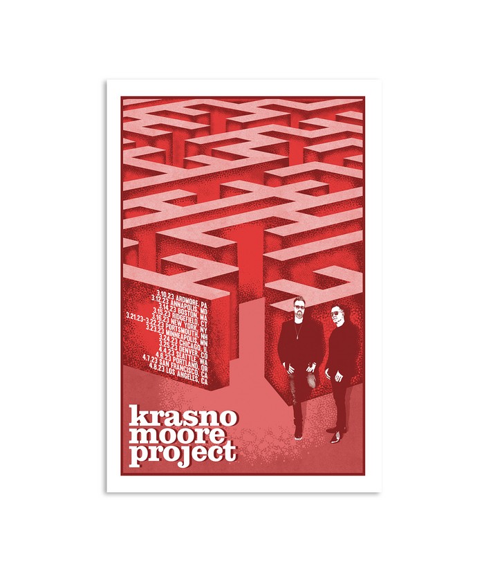 Krasno Moore Project 2023, New York Tour, Blue Note Jazz Club Poster Limited