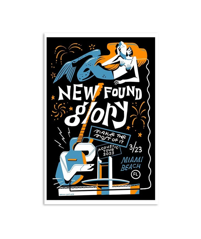 New Found Glory Miami Beach, Acoustic Tour 2023, March 23 Poster