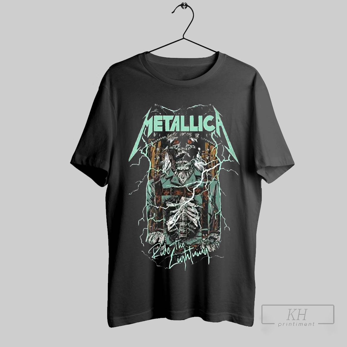 Premium Metallica Ride The Lightning Pinball Art The Black Album By Rhys Cooper Two Sides Unisex 2025