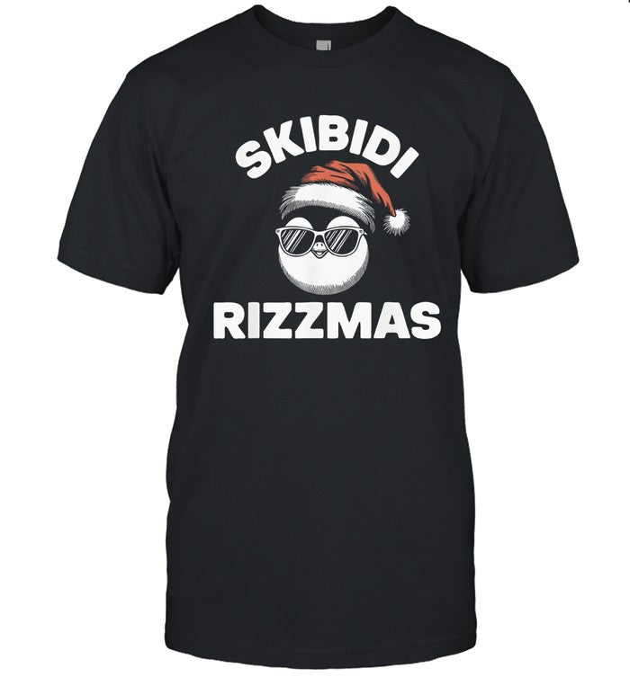 Skibidi Rizzmas Funny Gen Alpha Slang Christmas Penguin shirt