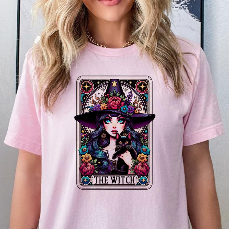 Tarot Card T-Shirts Round 3 - Print is Sublimation, Unisex T-Shirt, Funny Tee, Funny Apparel, Gift Idea, Relaxed Fit, Casual Apparel, Cute Top, Great