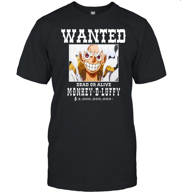 Funnyahhtees Wanted Dead Or Alive Monkey-D-Luffy Shirt