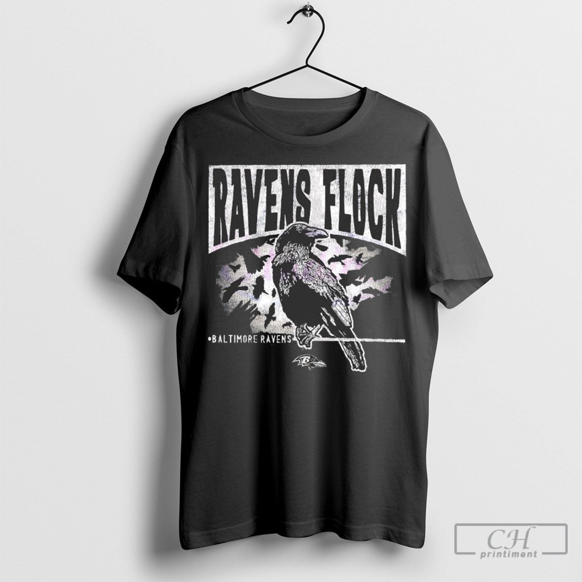 Ravens Flock Baltimore Ravens Football Mascot Vintage Shirts