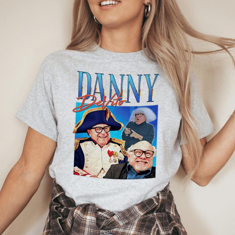 Danny Devito Homage T-Shirt Tee Top US Movie Director Film Icon Retro 80'S 90'S Vintage Funny Gift For Mens, Womens