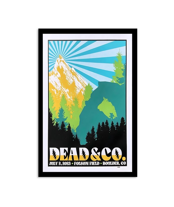 Dead & Company Folsom Field Boulder Colorado The Final Tour Summer 2023 July 2nd Poster