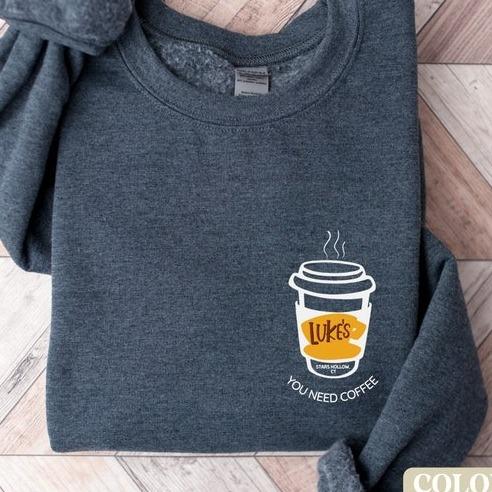 Lukes Diner Sweatshirt T Shirt, Gilmore Girls Shirt, Stars Hollow shirt, Gilmore Girls Gift, Gilmore Girl Gifts, Gilmore Girls Merch, Lorelai, Gilmor