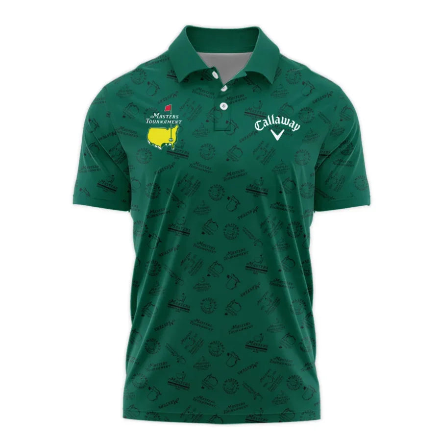 2024 Masters Tournament Callaway Polo Shirt Sports Green Color Pattern All Over Print Polo Shirt For