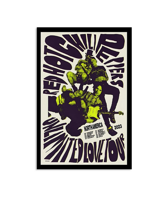 Poster 2023 Red Hot Chili Peppers Tour North America
