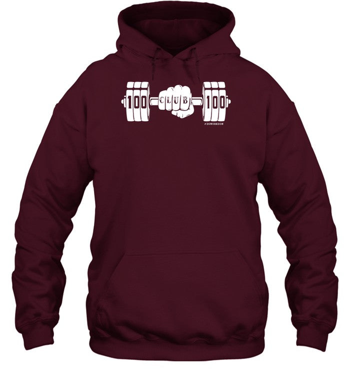 100 Club 100 Gym Doworkson Hooded Sweatshirt