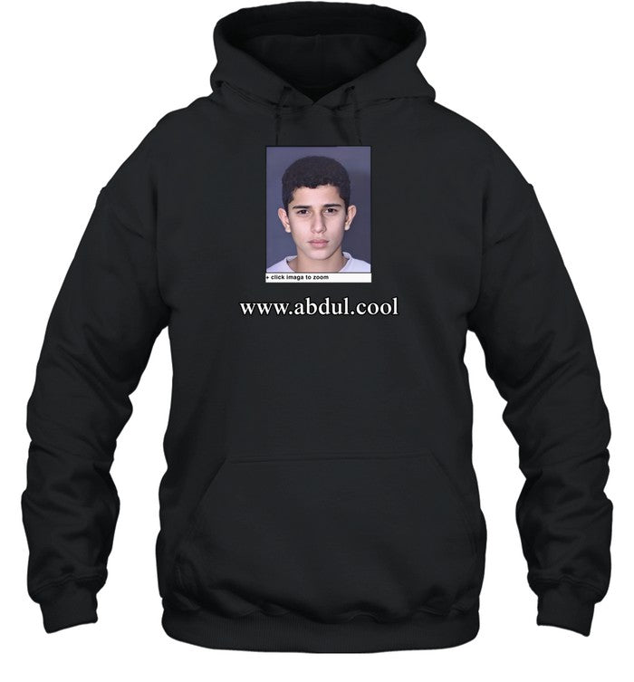 Luigi Mangione Mugshot + Click Imaga To Zoom Abdul Hoodie