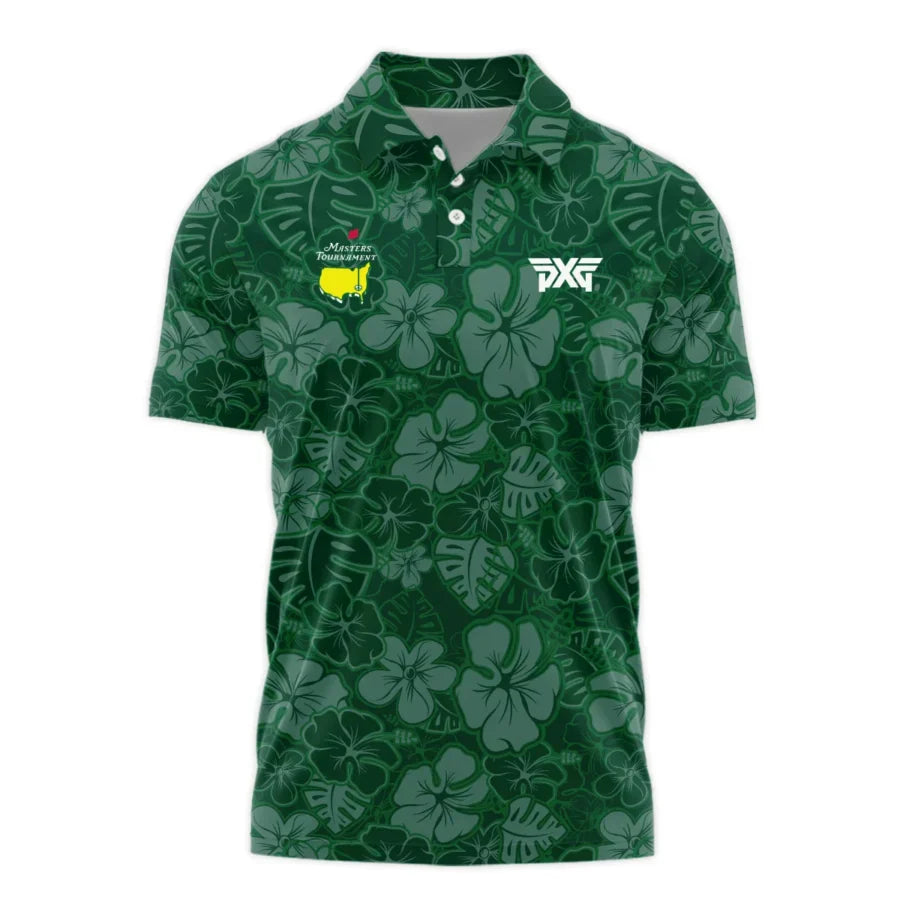 Masters Tournament Parsons Xtreme Golf Tileable Seamless Hawaiian Pattern Polo Shirt Style Classic P