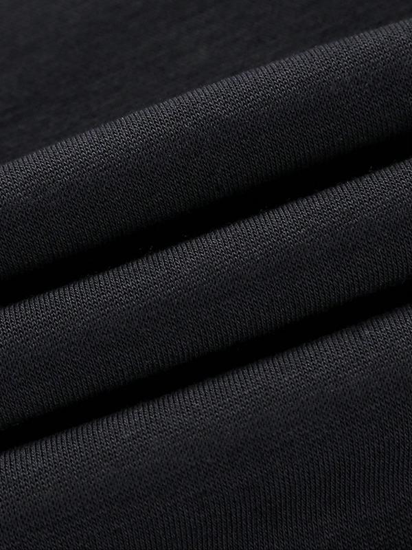 Men's Sword & Letter Print Round Neck Tee, Regular Fit Casual Short Sleeve T-shirt, Graphic Tees, Men's Summer Top for Daily Wear, Summer Outfits 2024